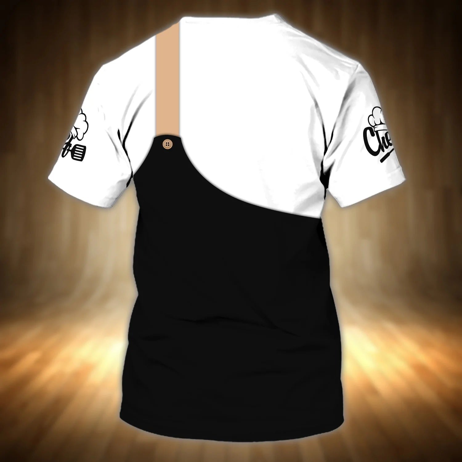 Personalized Blank And White Chef Shirt Cooking Tshirt Master Chef Cook Shirt 3D Chef Clothing Men Women