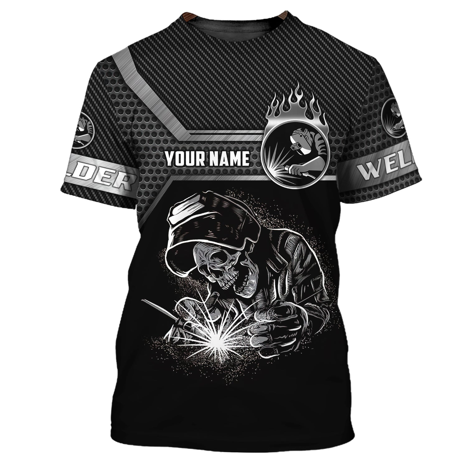 Welder I Said Watch Your Eyes 3D Shirts Personalized Name/ Funny Skull Welder Shirt