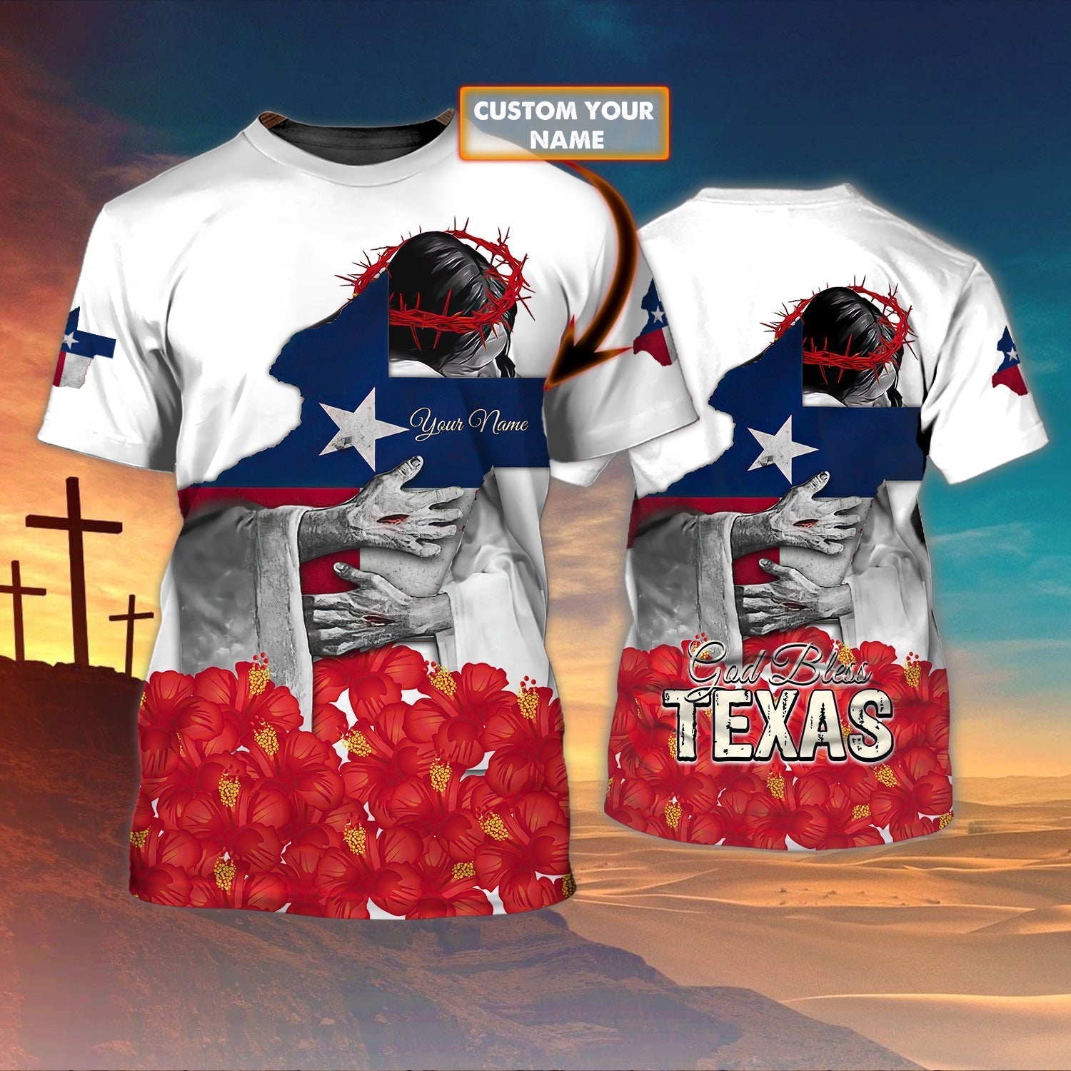 Personalized God Bless Texas T Shirt Texas T Shirt Gift For Christian T Shirt