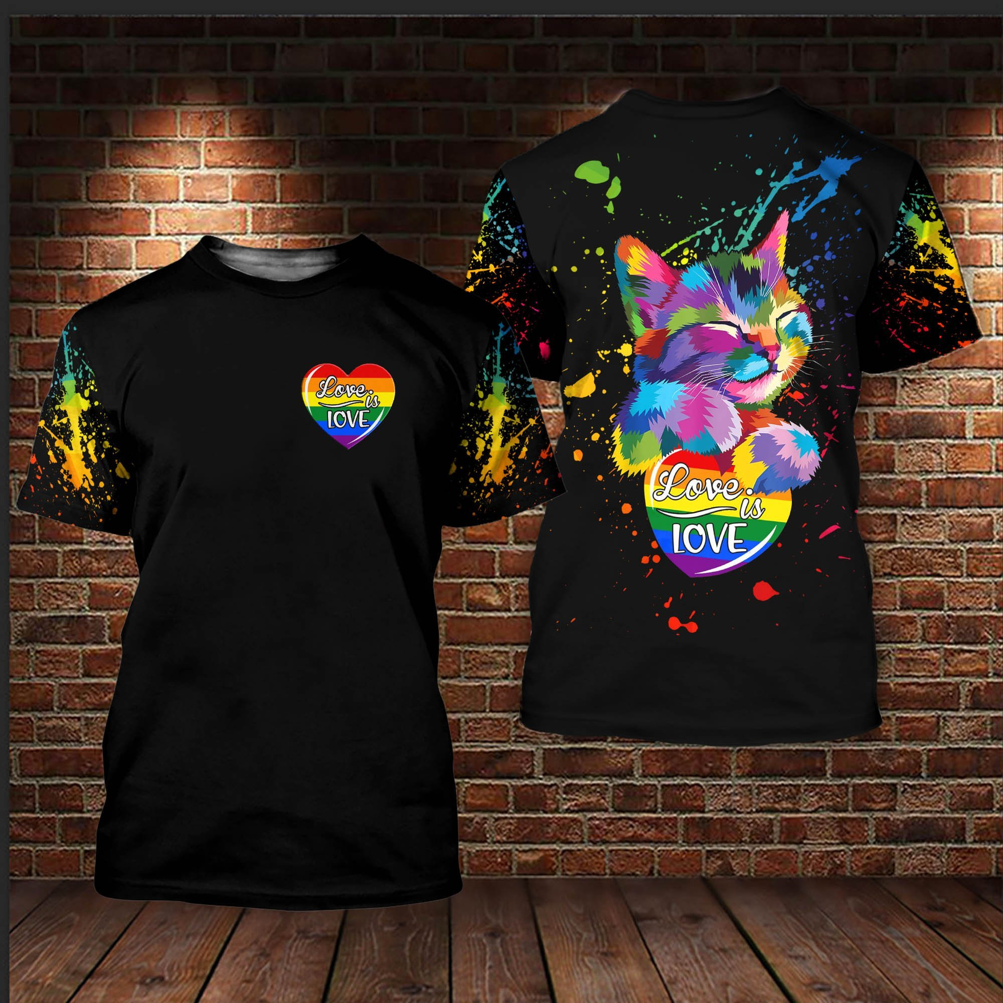 LGBT Pride Shirt For Cat Lover/ Cat Love Is Love/ Gift For Pride Month