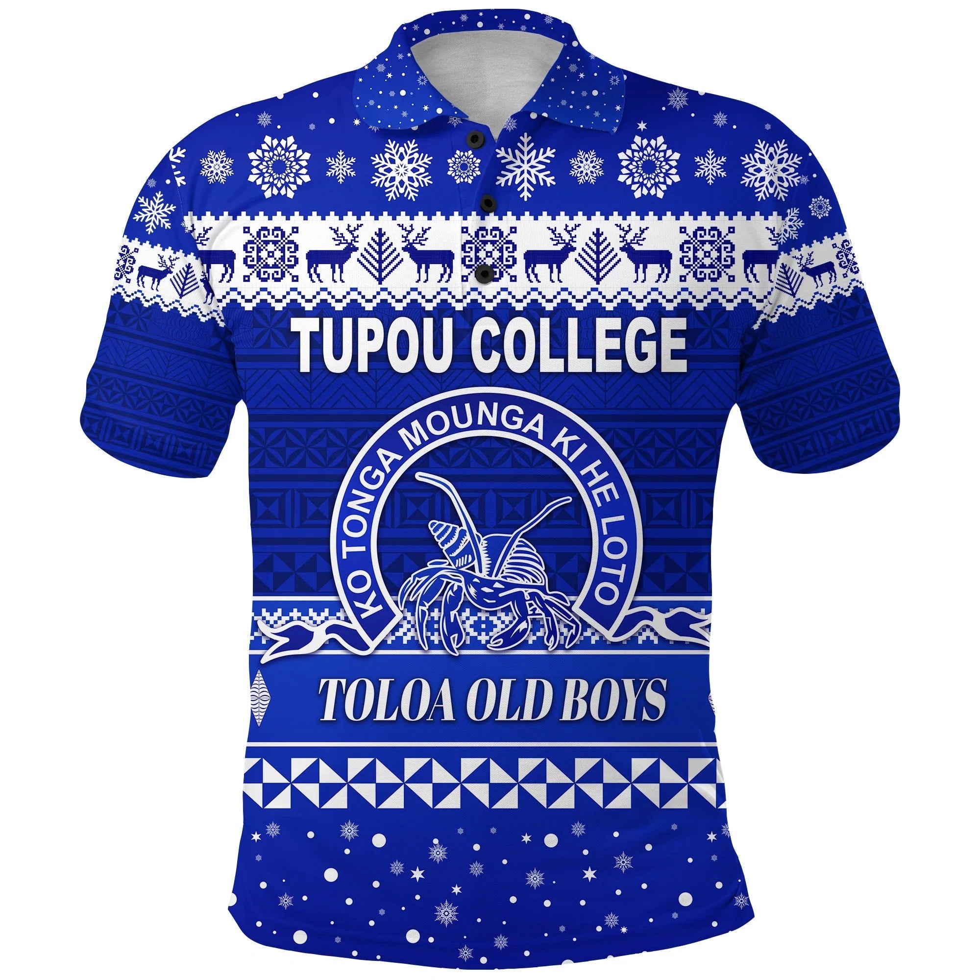 Personalized Tupou College Toloa Old Boys Christmas Polo Shirt For Men Women