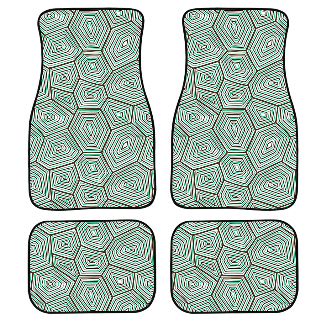 Turtle Shell Pattern Print Front And Back Car Floor Mats/ Front Car Mat