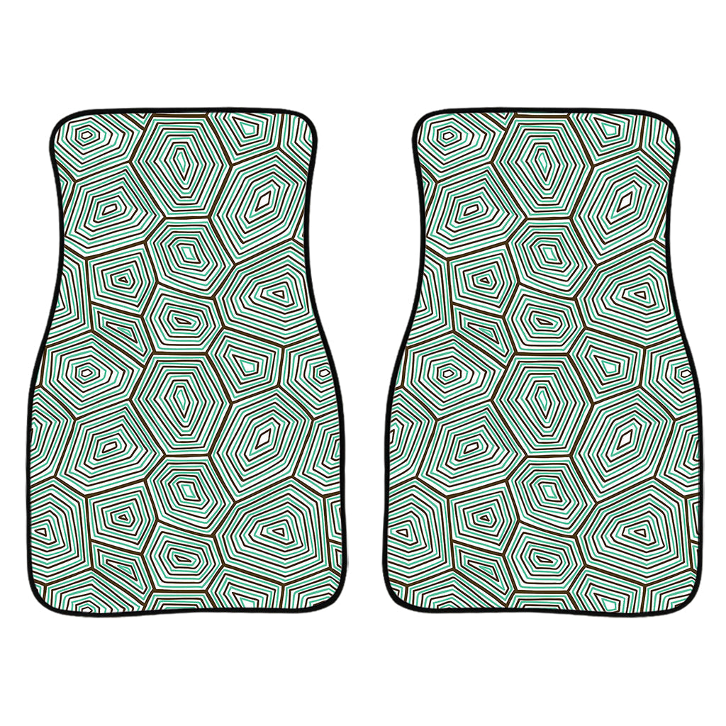 Turtle Shell Pattern Print Front And Back Car Floor Mats/ Front Car Mat