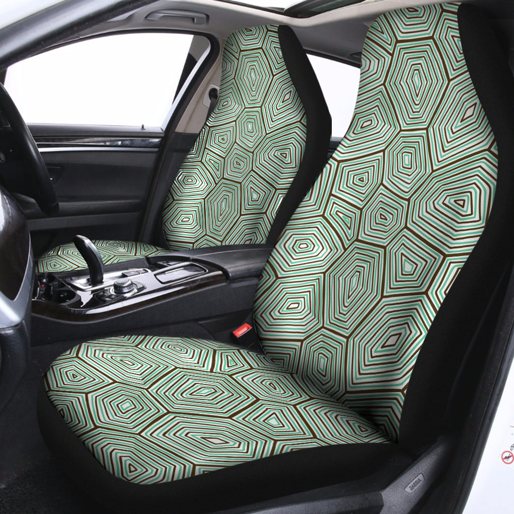 Turtle Shell Pattern Print Universal Fit Car Seat Covers