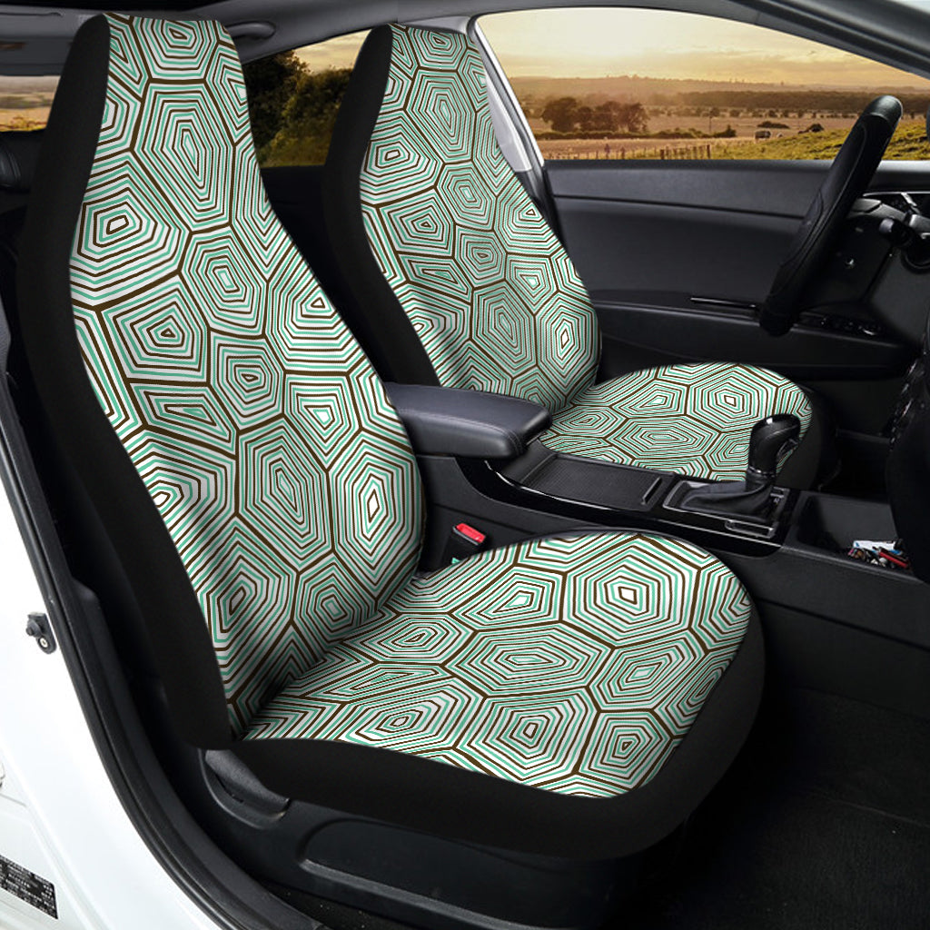 Turtle Shell Pattern Print Universal Fit Car Seat Covers