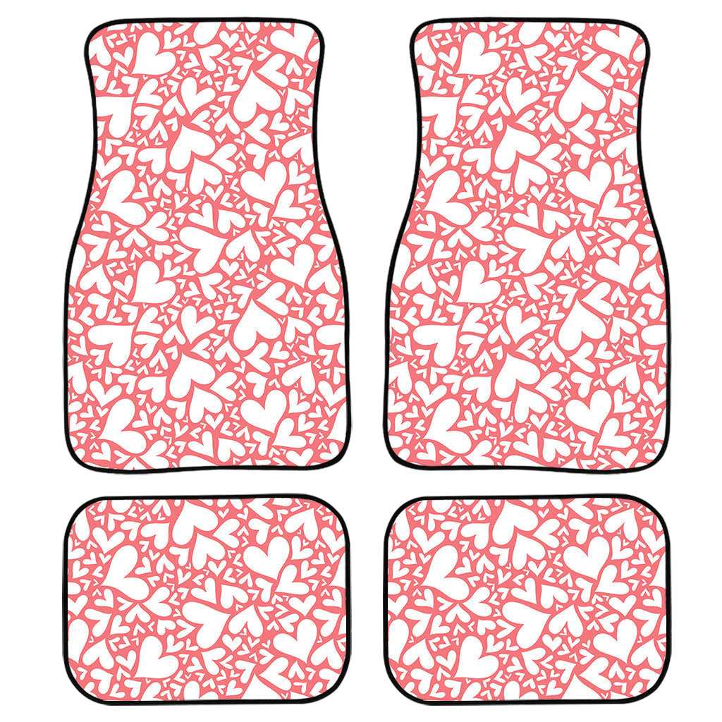 Valentine''S Day Heart Pattern Print Front And Back Car Floor Mats/ Front Car Mat