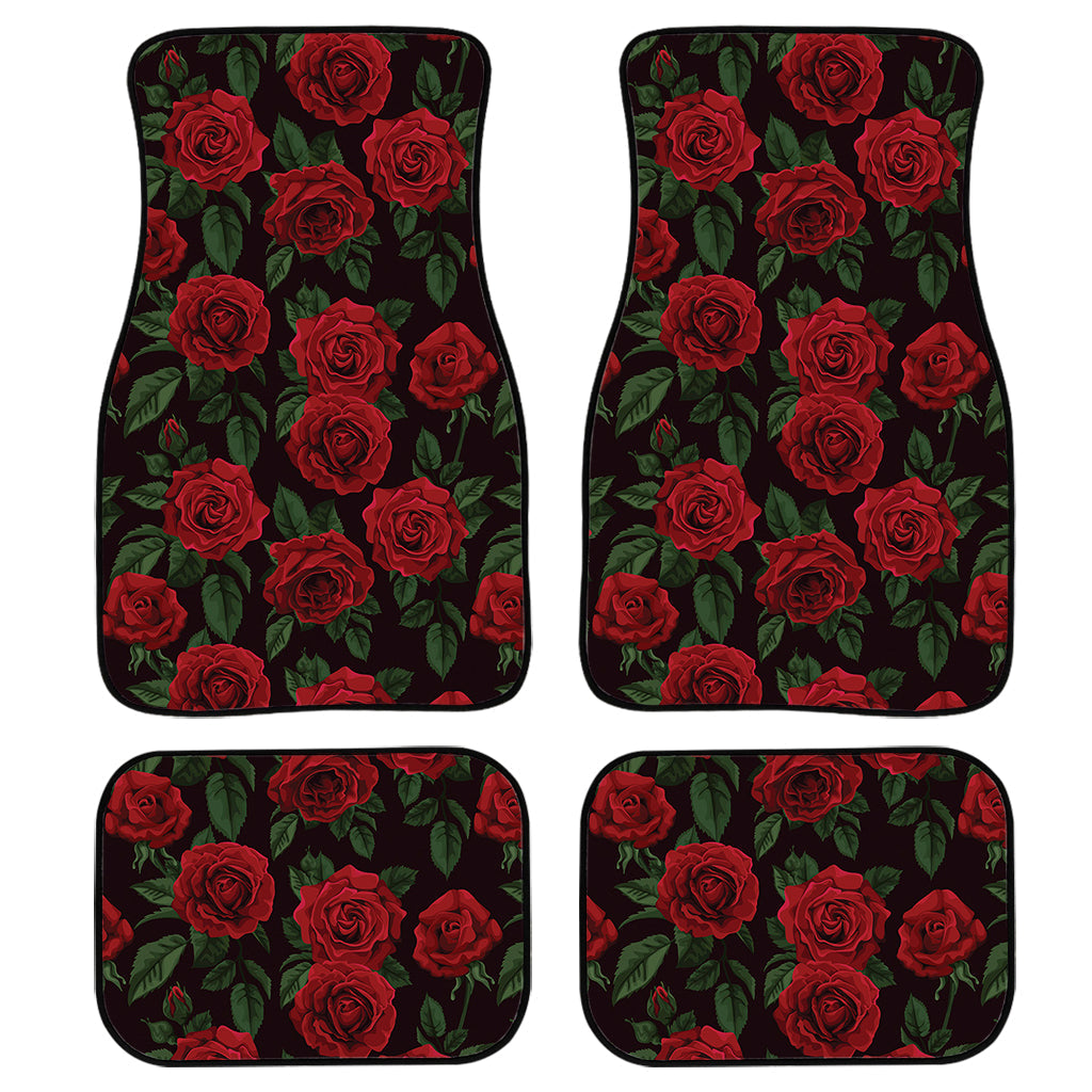 Valentine''S Day Rose Pattern Print Front And Back Car Floor Mats/ Front Car Mat