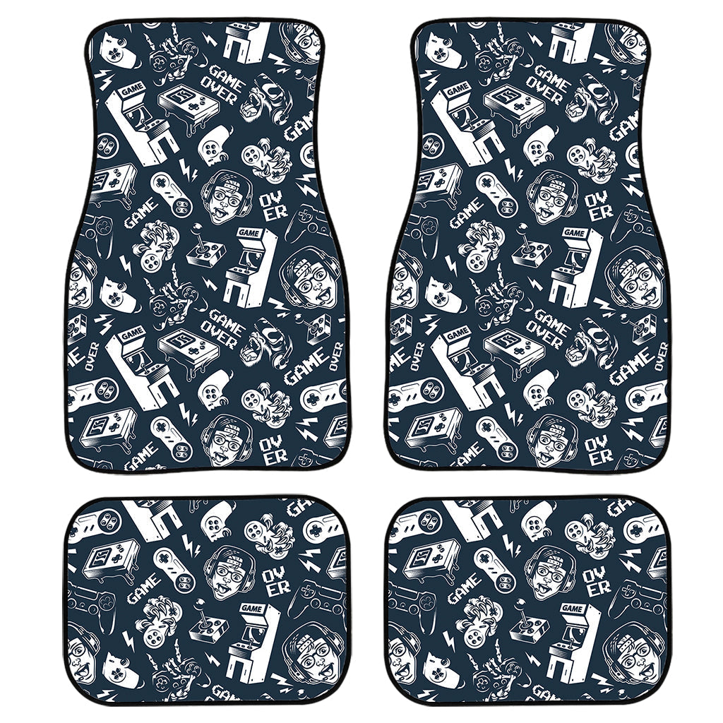 Video Game Devices Pattern Print Front And Back Car Floor Mats/ Front Car Mat