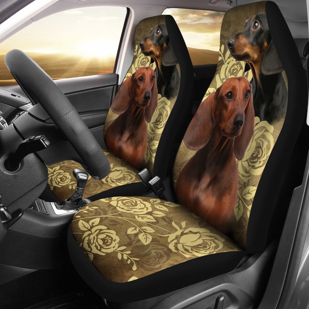 Vintage Dachshund Universal Fit Car Seat Covers