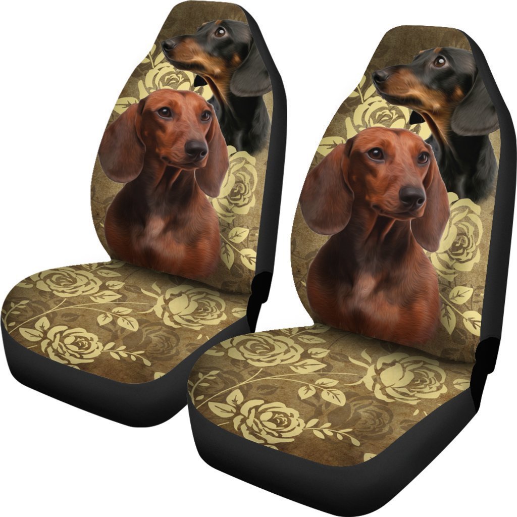 Vintage Dachshund Universal Fit Car Seat Covers