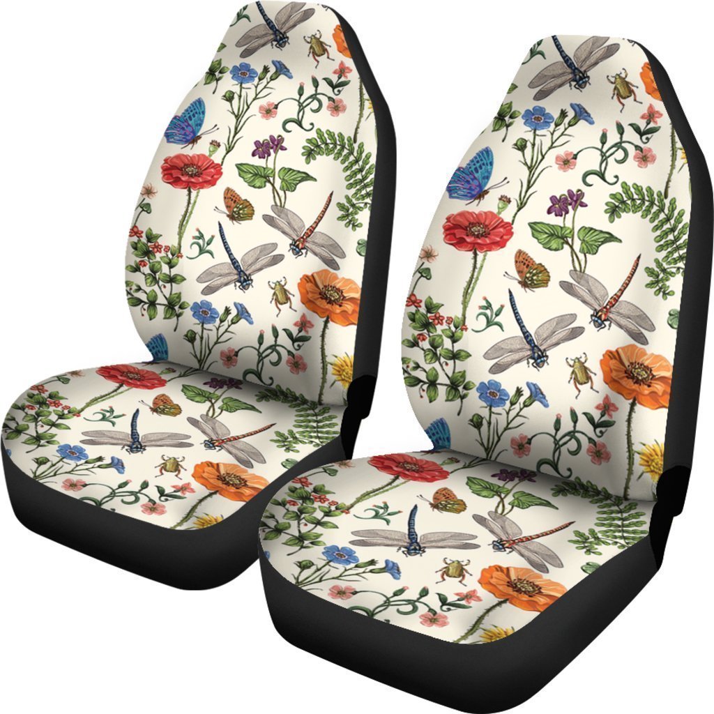 Vintage Dragonfly Universal Fit Car Seat Covers