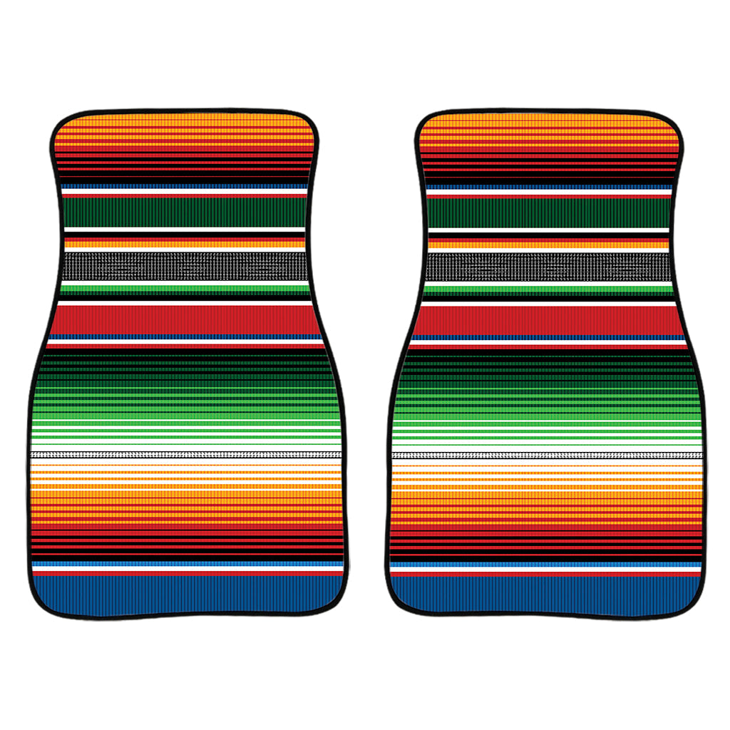 Vintage Mexican Blanket Pattern Print Front And Back Car Floor Mats/ Front Car Mat