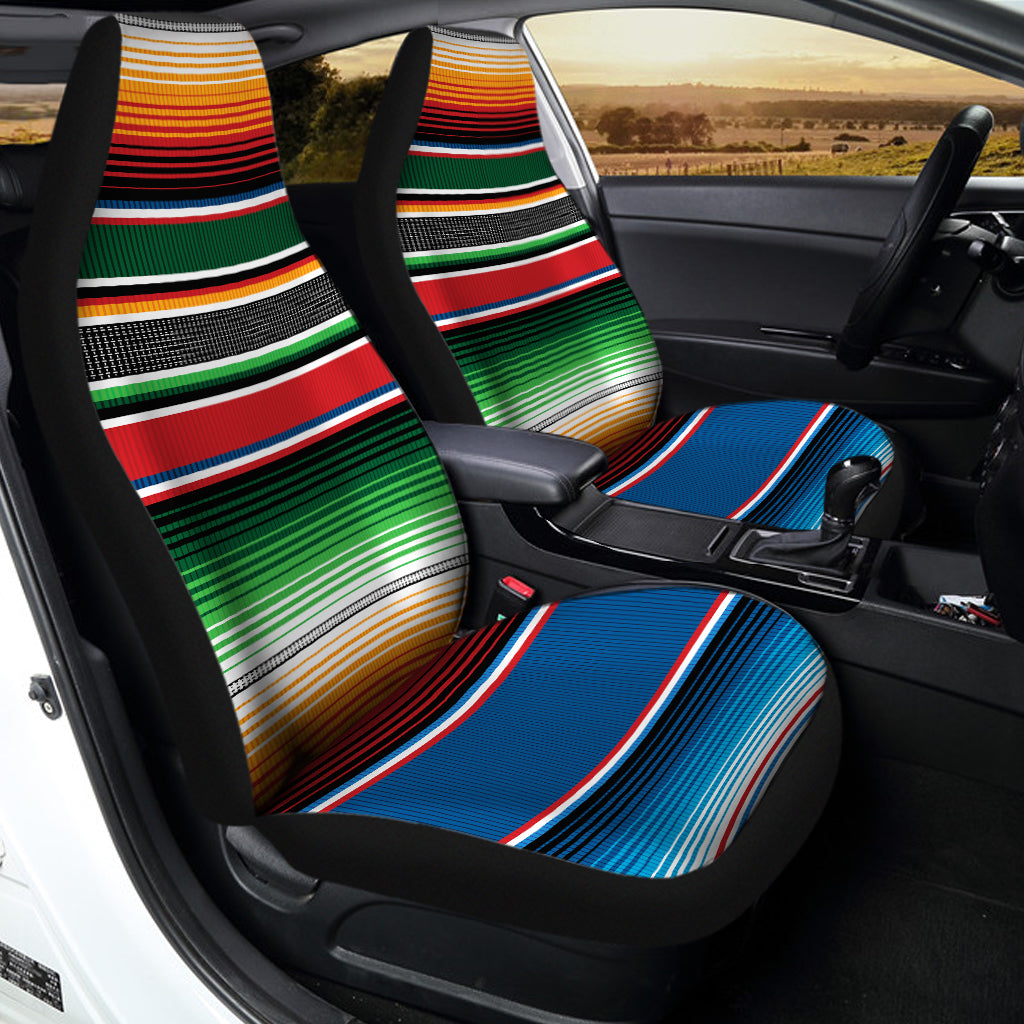 Vintage Mexican Blanket Pattern Print Universal Fit Car Seat Covers