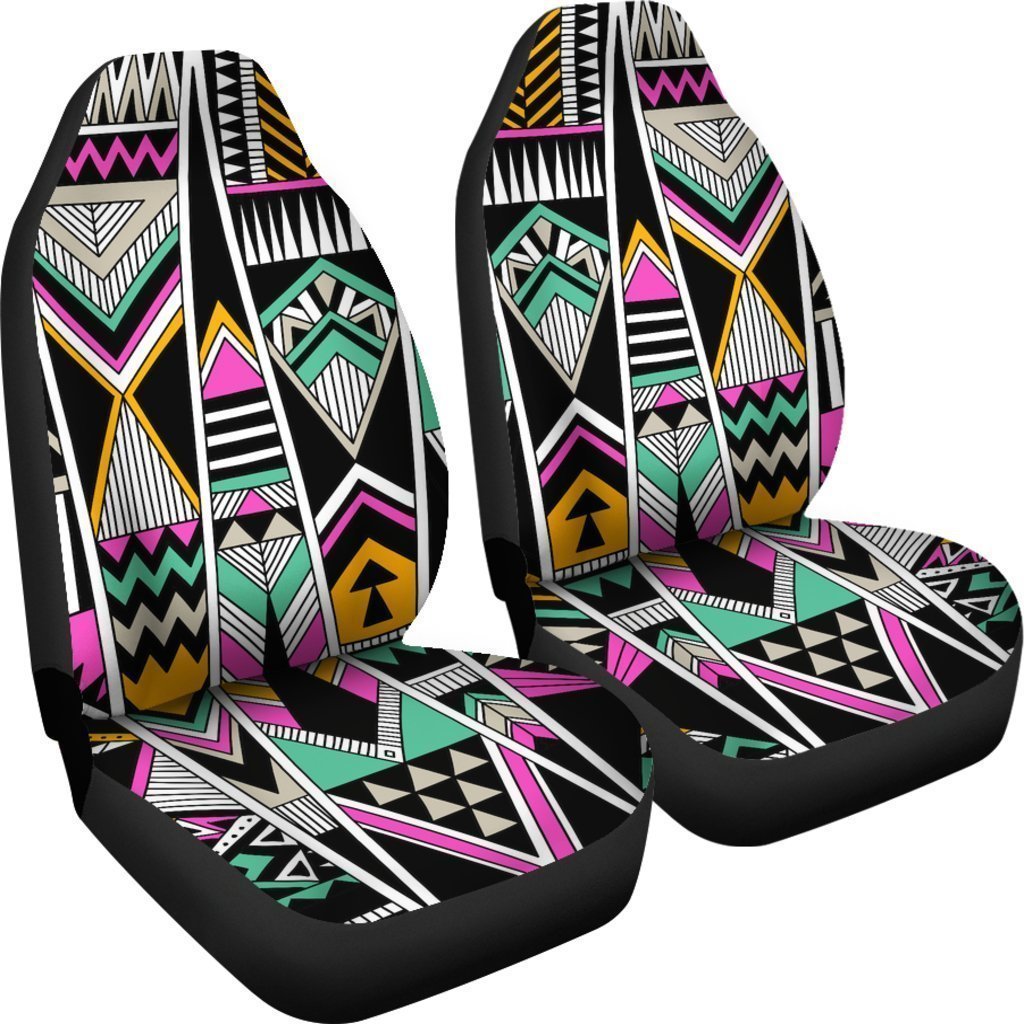 Vintage Tribal Aztec Pattern Print Universal Fit Car Seat Covers