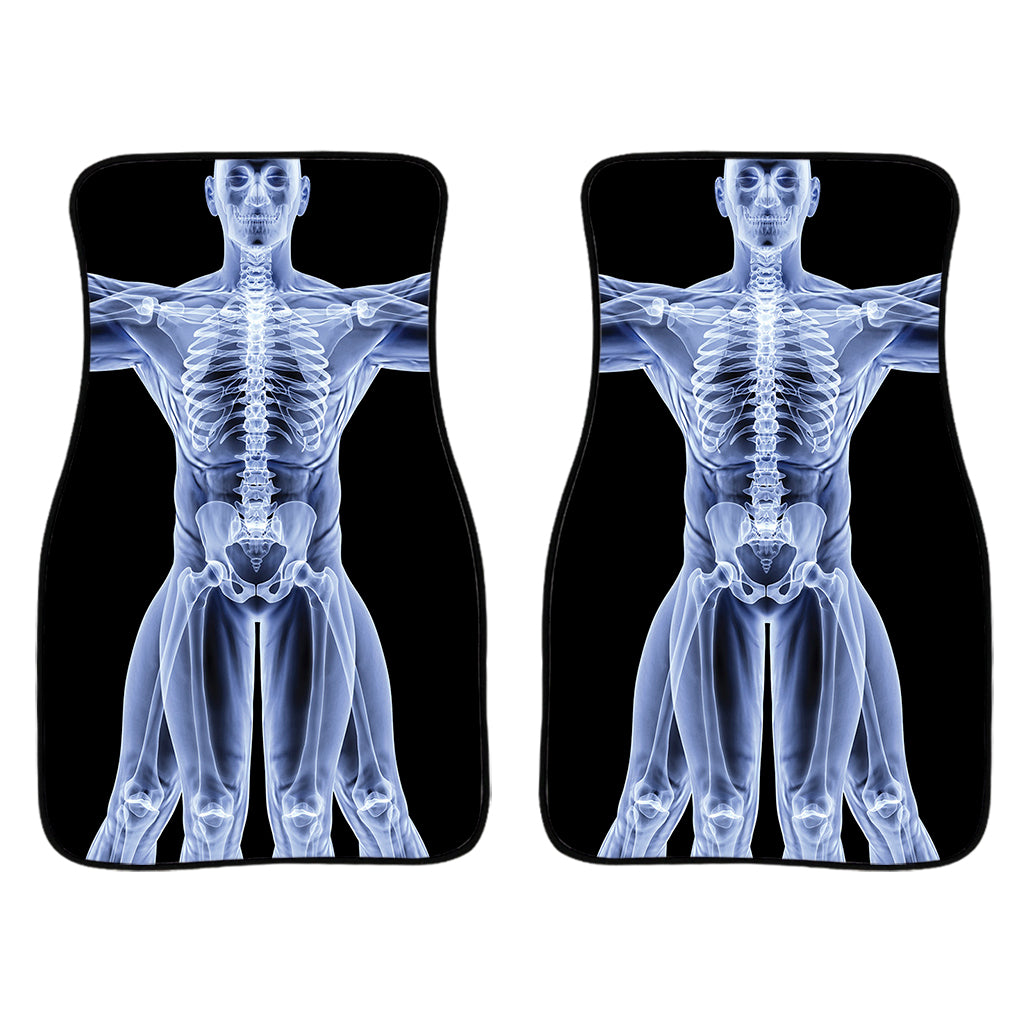 Vitruvian Man X-Ray Print Front And Back Car Floor Mats/ Front Car Mat