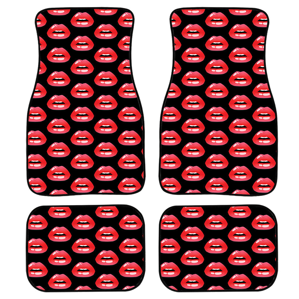 Wet Lips Pattern Print Front And Back Car Floor Mats/ Front Car Mat