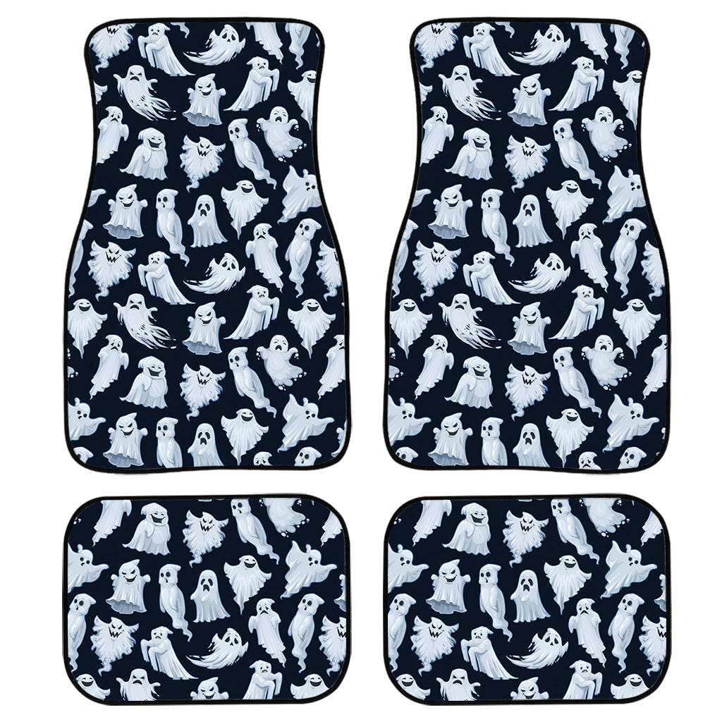 White Ghost Ghost Pattern Print Front And Back Car Floor Mats/ Front Car Mat
