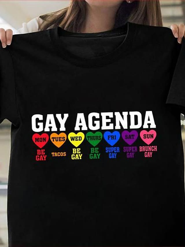 Gay Agenda Shirt/ Gift For Couple Gaymer/ Gift For Gay Friend/ Gay Man Shirts