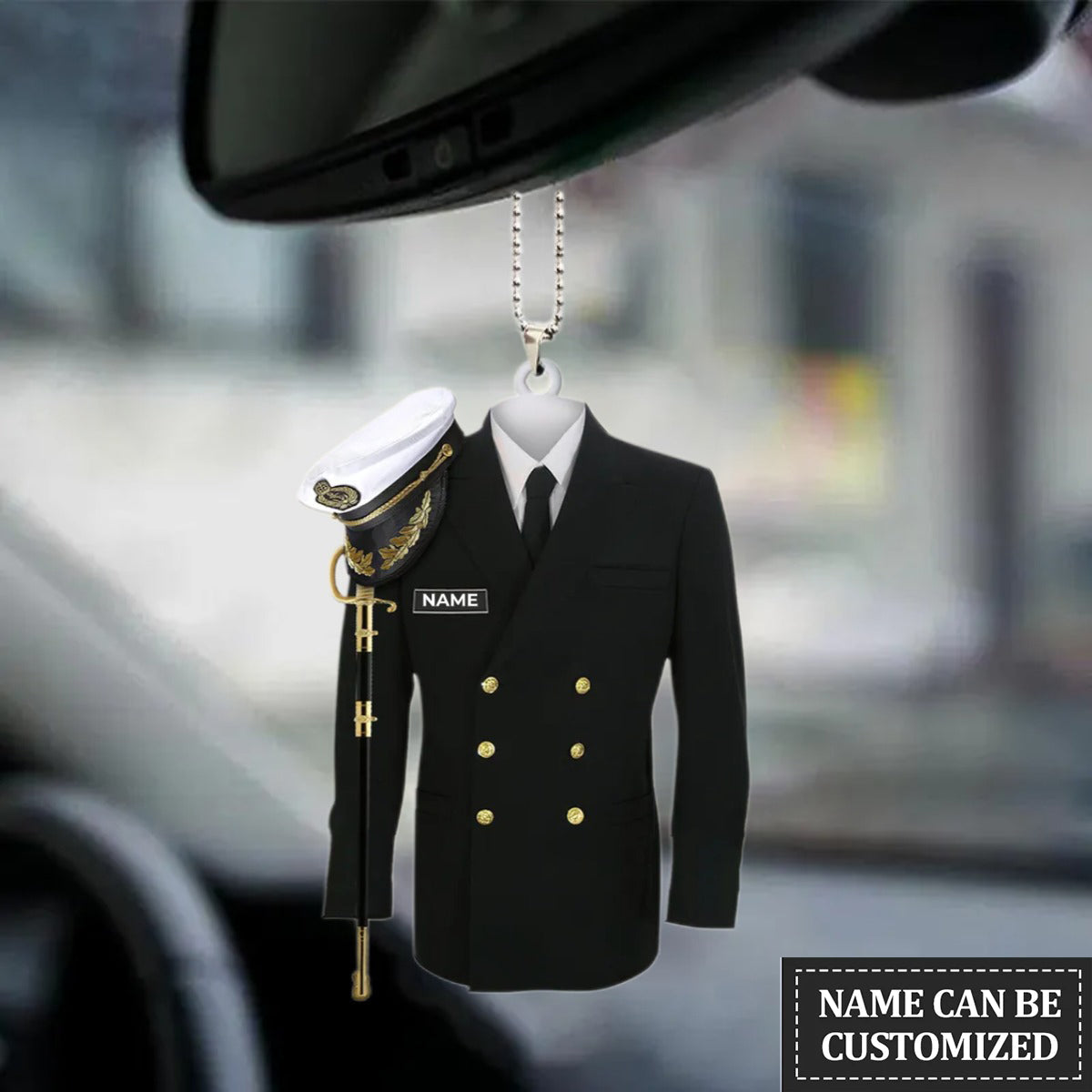 Personalized Navy Uniform Ornament