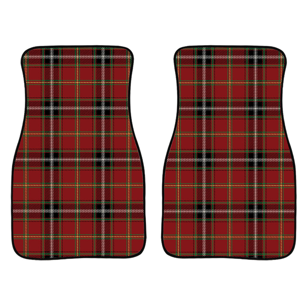 Xmas Scottish Tartan Pattern Print Front And Back Car Floor Mats/ Front Car Mat
