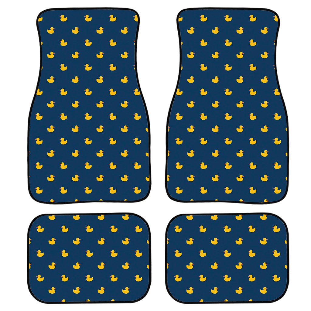 Yellow Duck Pattern Print Front And Back Car Floor Mats/ Front Car Mat
