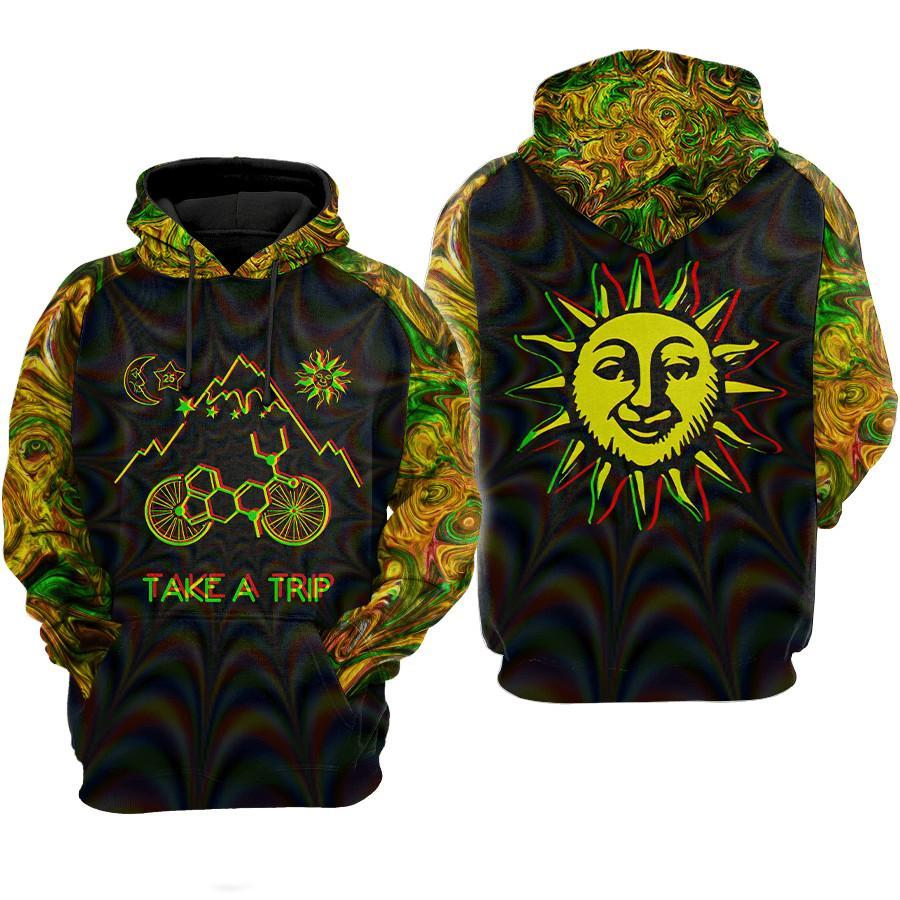 Take The Trips Hippie Hoodie For Men And Women