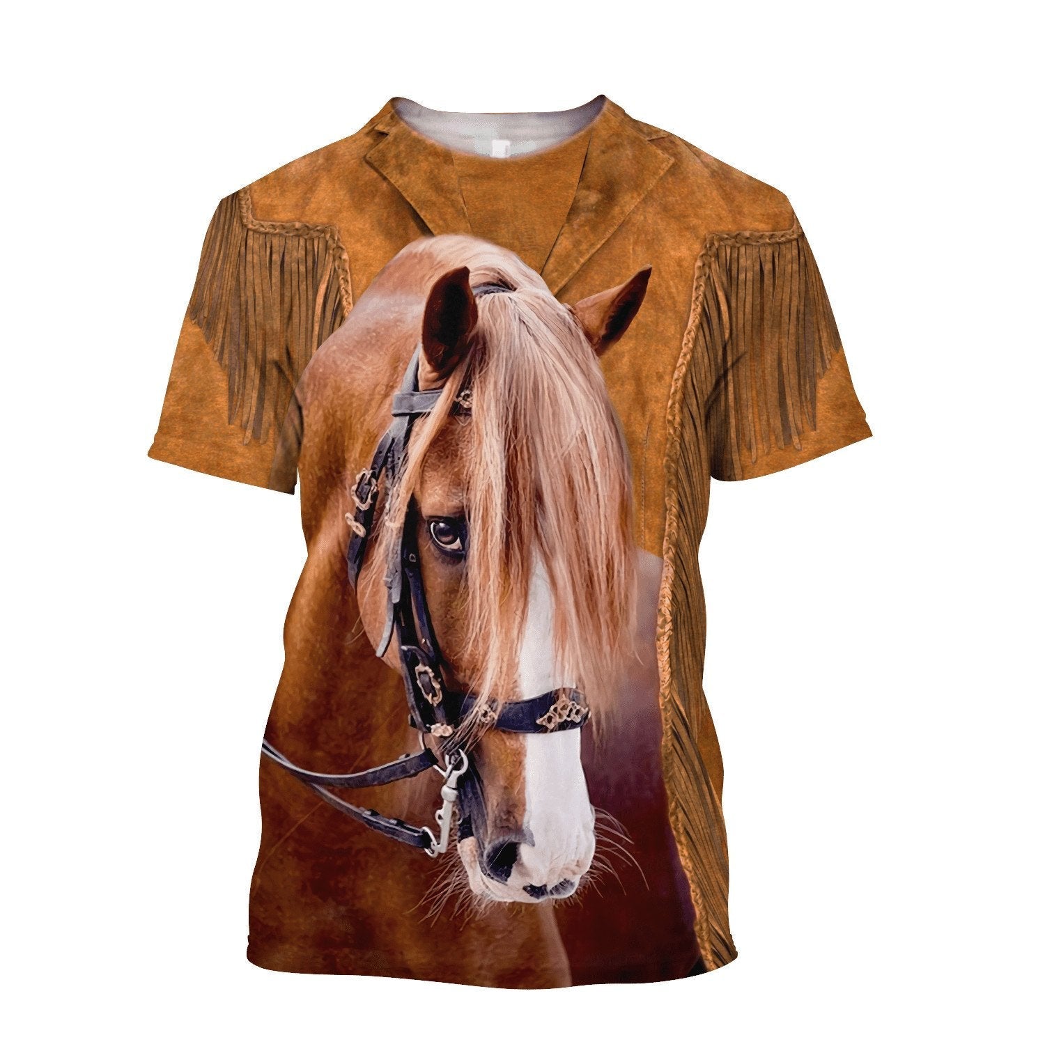 American Quarter Horse Native American Cowboy 3D Shirts