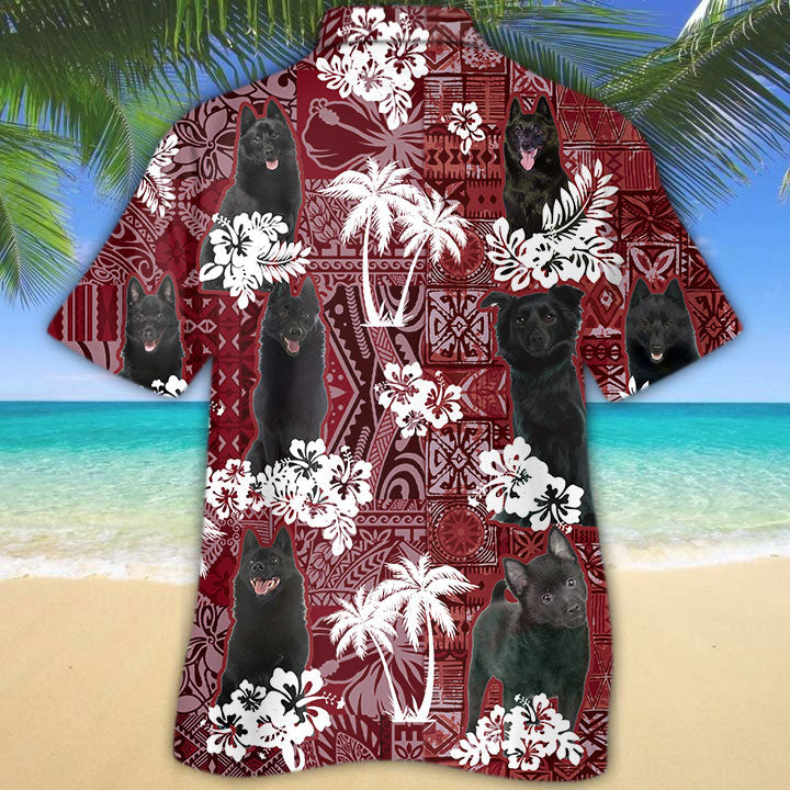 Schipperke Hawaiian Shirt/ Cute Hawaii Shirt Short Sleeve