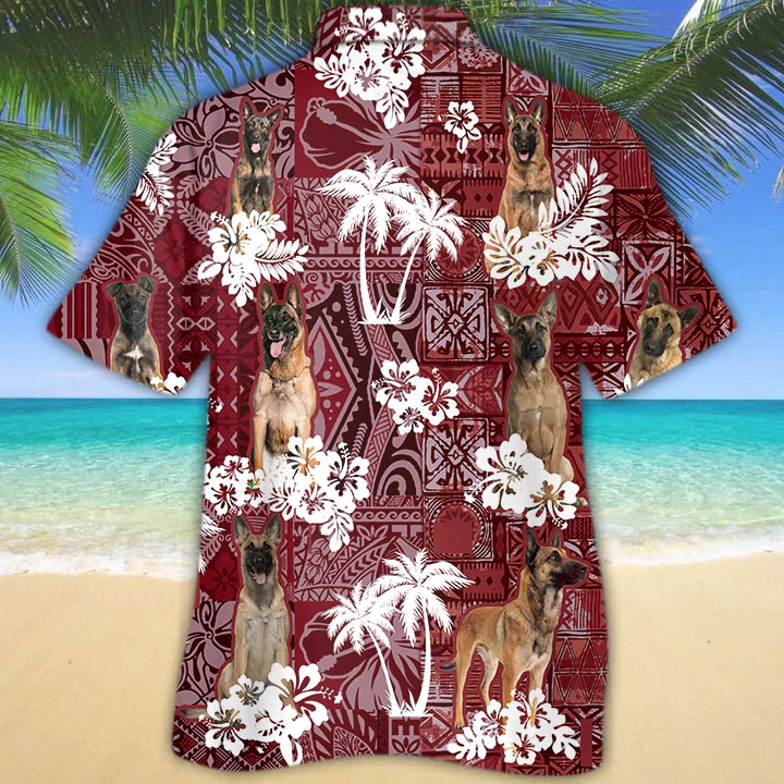 Belgian Malinois Red Hawaiian Shirt/ Hawaiian shirt For men/ Women/  Aloha Shirt For Summer