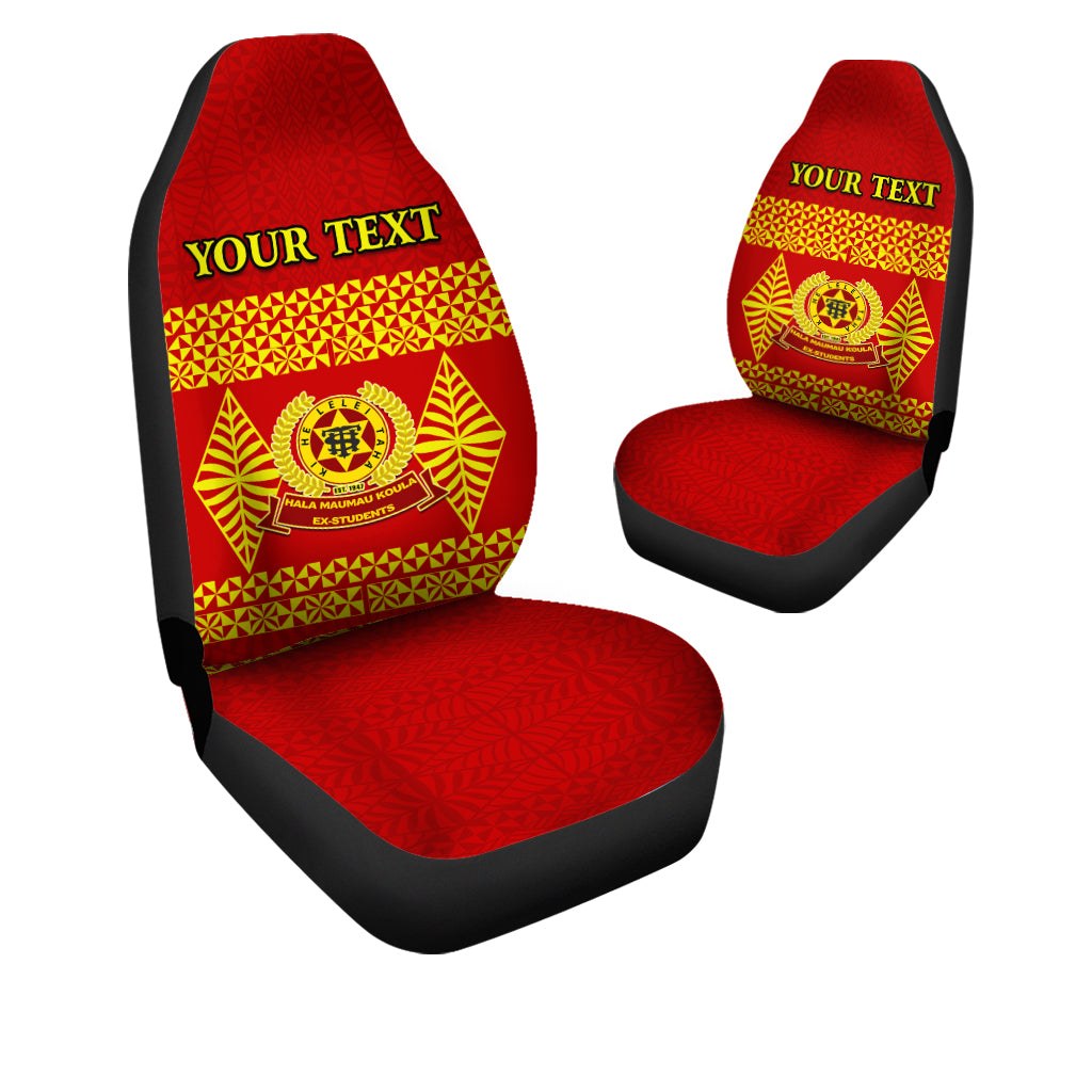 Custom Tonga High School Car Seat Covers Tongan Pattern