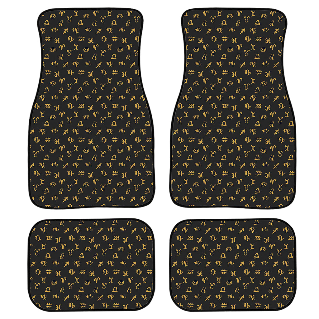 Zodiac Astrological Signs Pattern Print Front And Back Car Floor Mats/ Front Car Mat