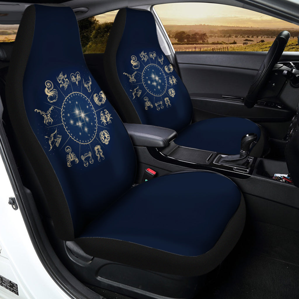 Zodiac Astrology Symbols Print Universal Fit Car Seat Covers