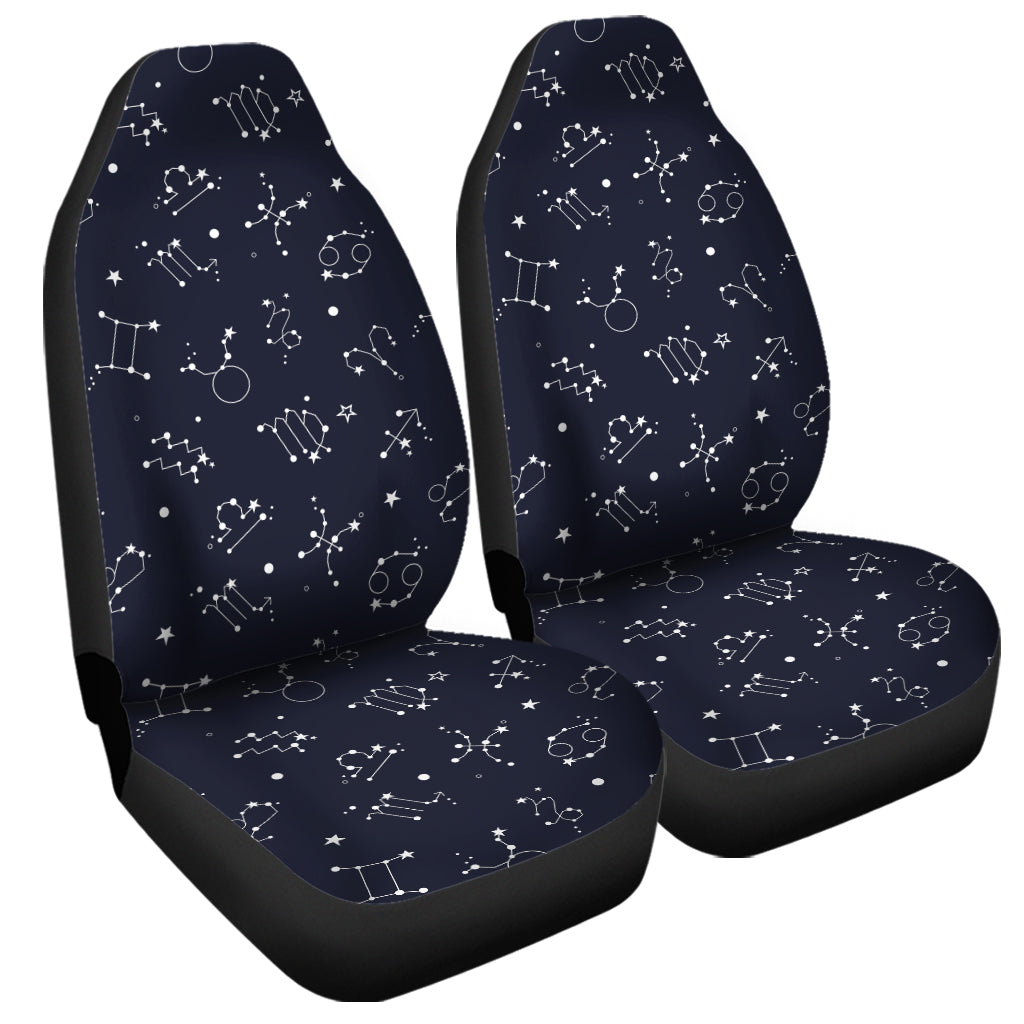 Zodiac Star Signs Pattern Print Universal Fit Car Seat Covers