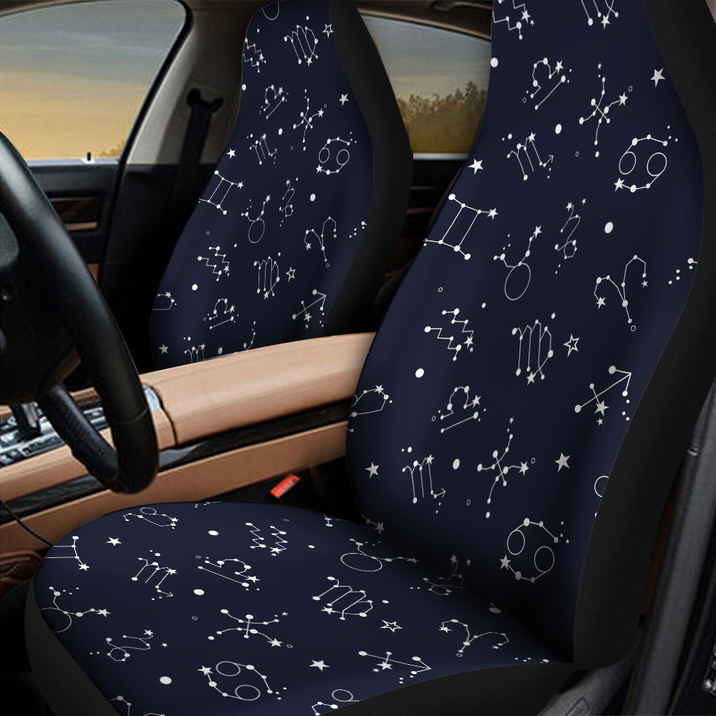 Zodiac Star Signs Pattern Print Universal Fit Car Seat Covers