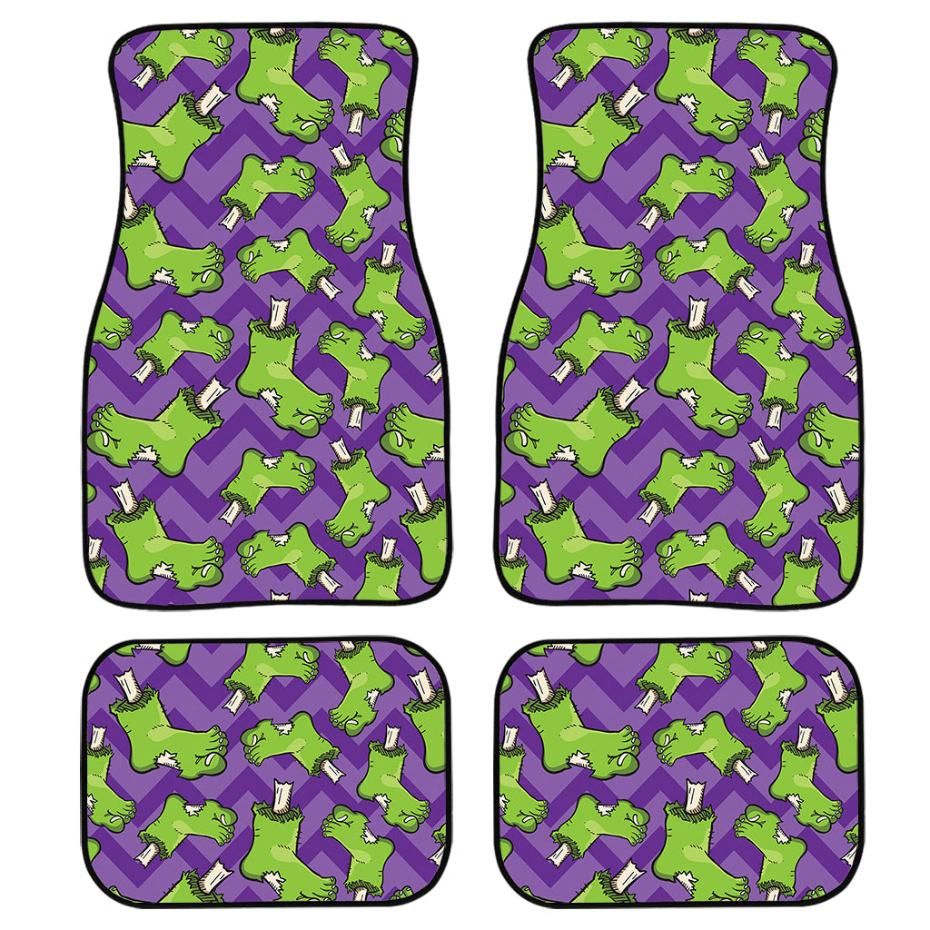 Zombie Foot Pattern Print Front And Back Car Floor Mats/ Front Car Mat