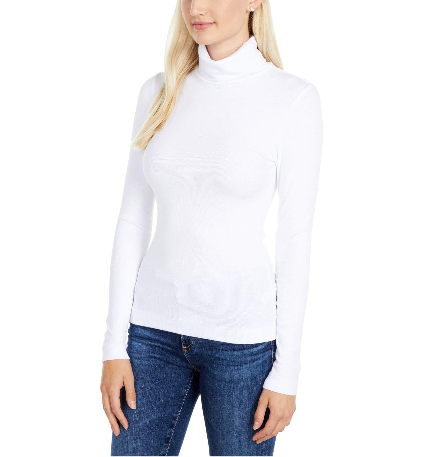 Three Dots Ribbed Turtleneck Tee