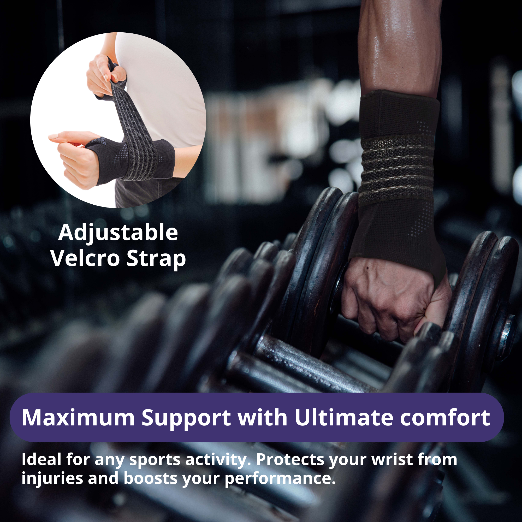 Adjustable Velcro Wrist Support Brace