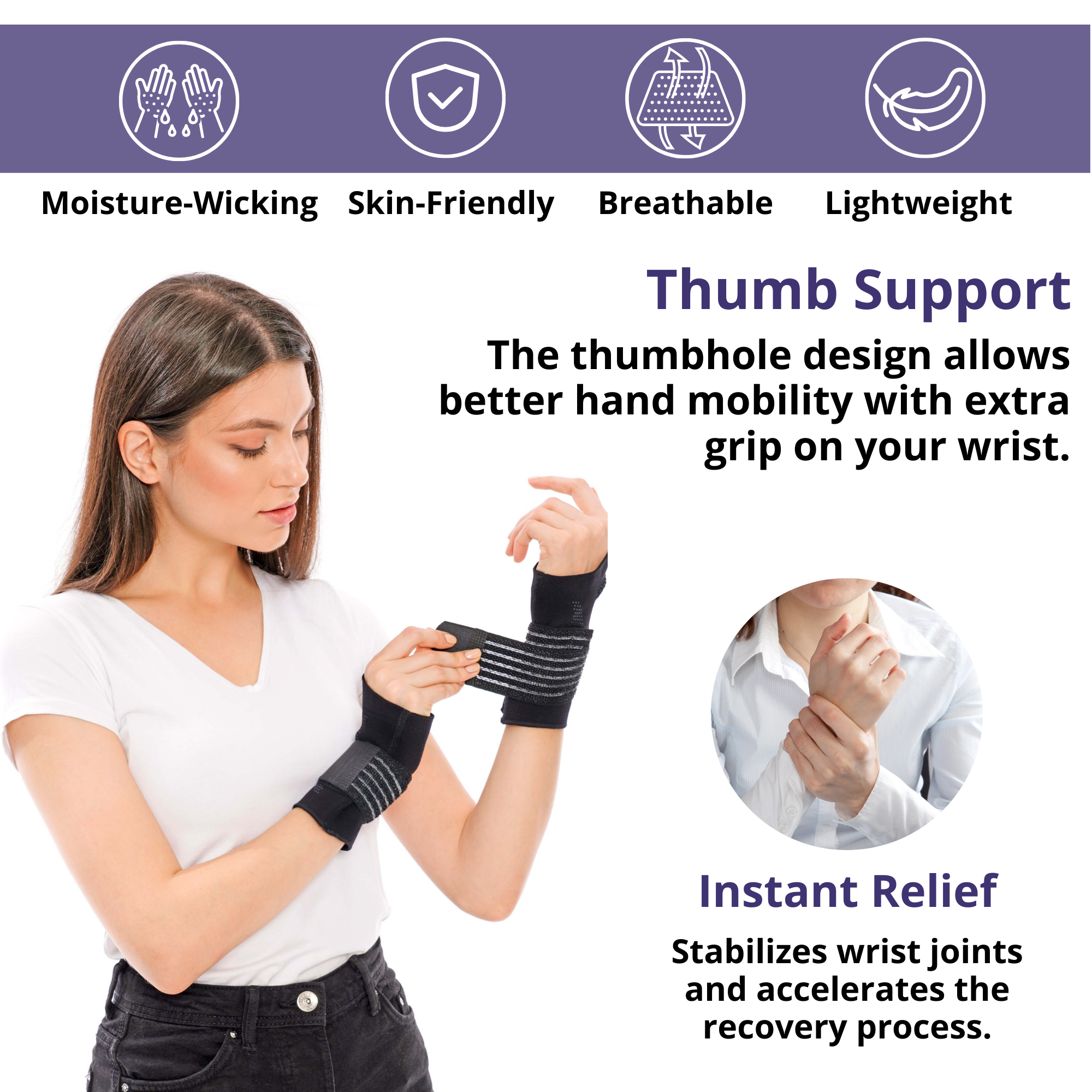 Adjustable Velcro Wrist Support Brace