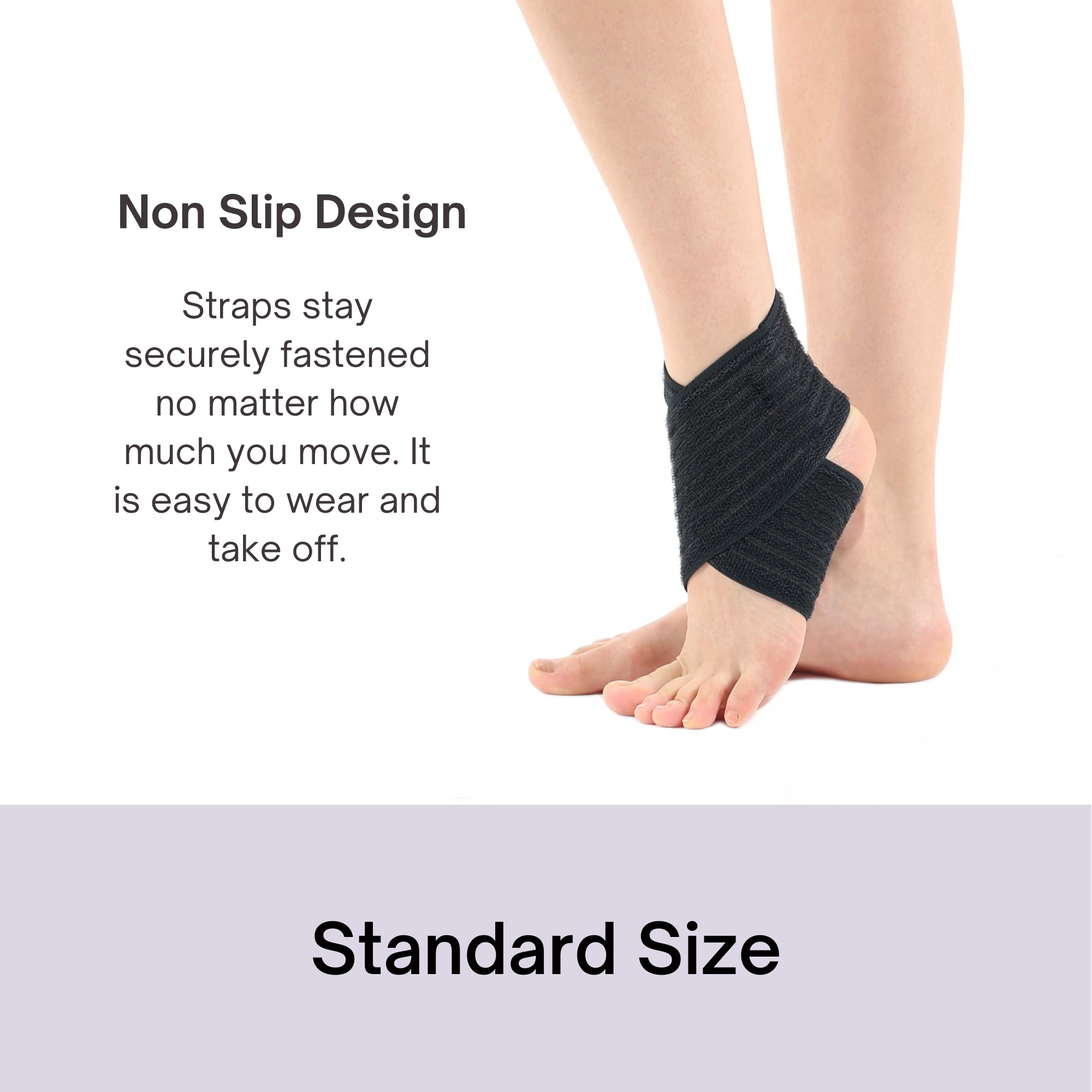 Ankle Strap (Eight Bandage) - Black