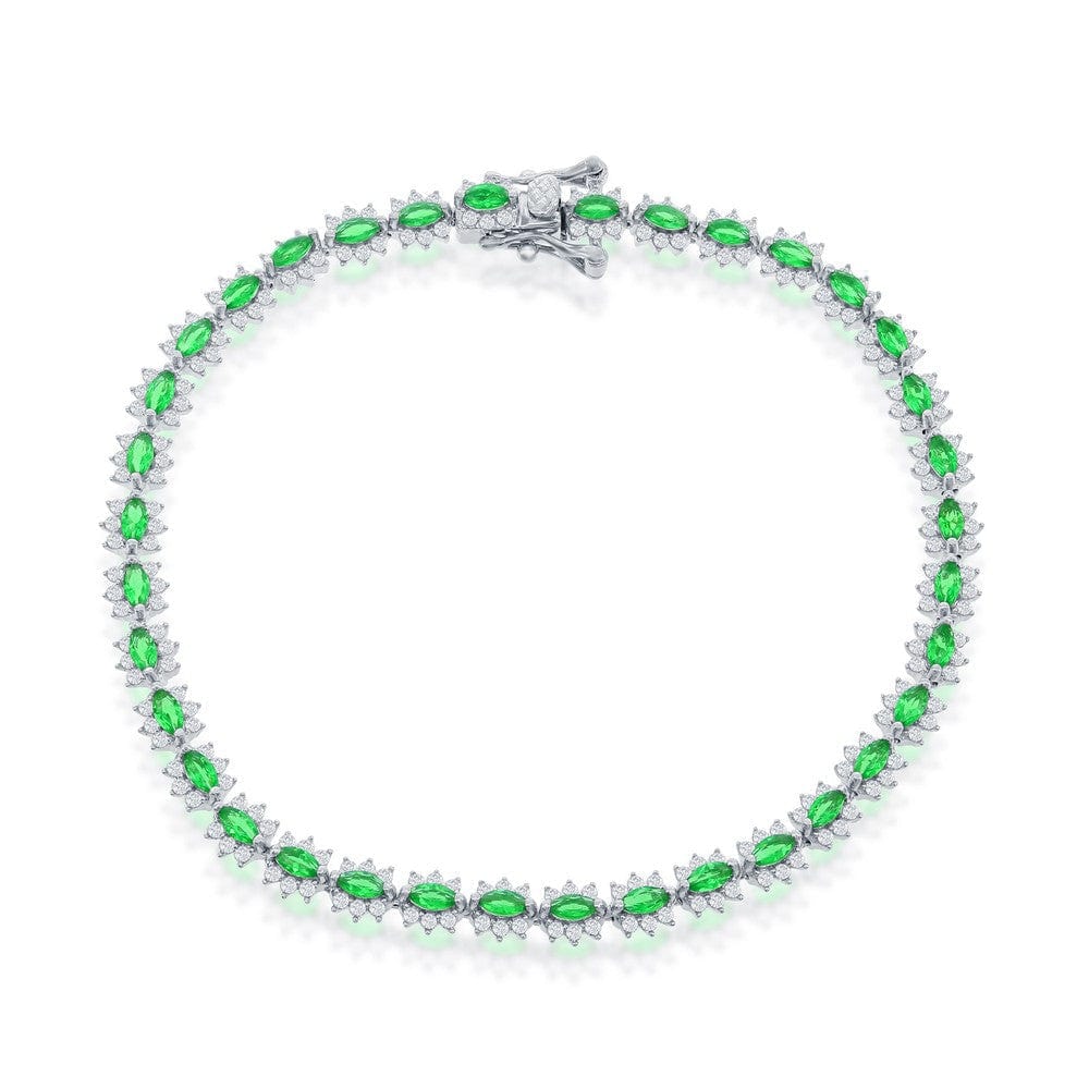 5mm Royal CZ Tennis Bracelet - Emerald CZ