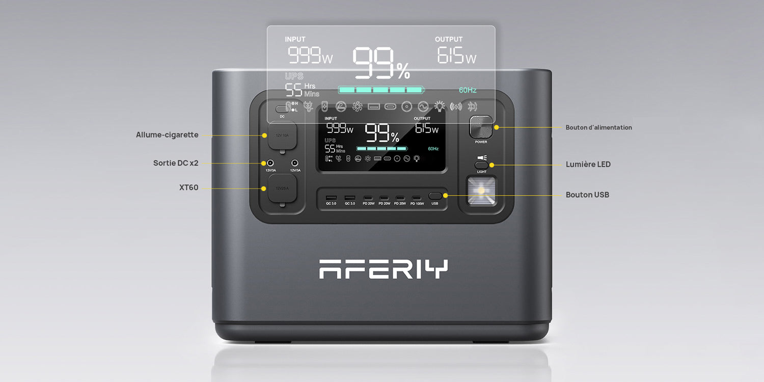 AFERIY P110 1200W 1248Wh Générateur Électrique Portable – AFERIY FR