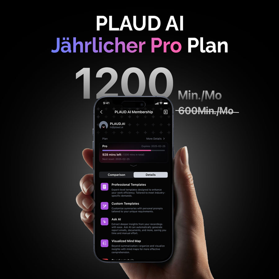 PLAUD KI Pro-Jahresabo