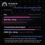 PLAUD KI Pro-Jahresabo