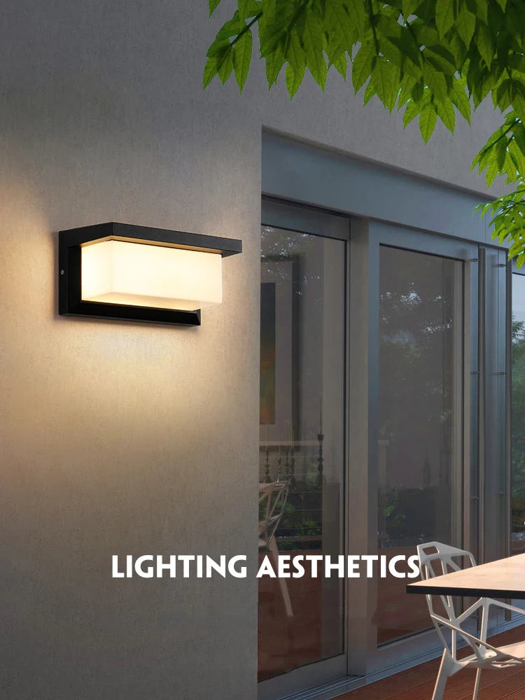 Outdoor Wall Light Waterproof IP65 No Motion Sensor Led Outdoor Lighting Porch Lights Balcony Garden Lights Outdoor Wall Lamp
