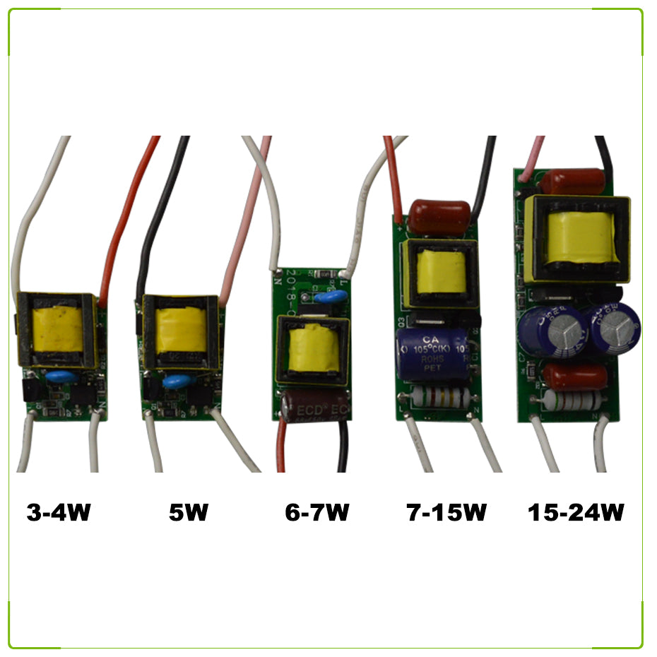 Dimmable Safe Plastic Shell LED Driver AC90-265V DC3-85V Light Transformer 300mA Power Supply Adapter for Led Lamps