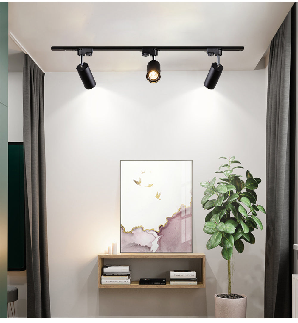 led spotlights cob chip aluminum black / gold living room bedroom spot light wall mounted / tracking spotlights decor