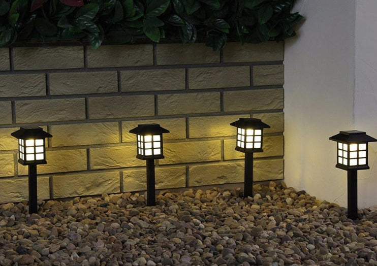 2pcs/Lot Solar Lantern Lawn Lamps Outdoor Garden Solar Spotlight Pathway Landscape Retro Solar Underground light