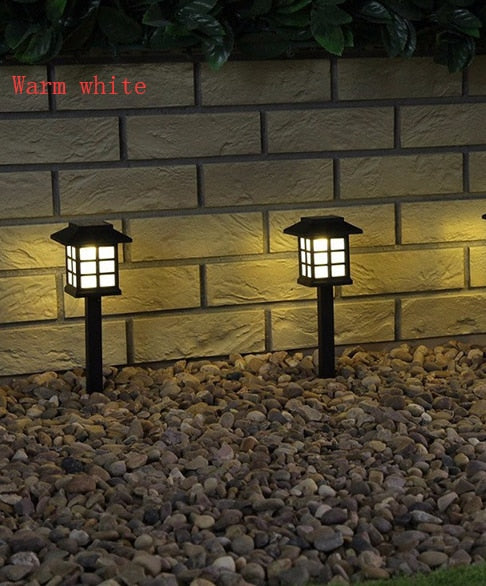 2pcs/Lot Solar Lantern Lawn Lamps Outdoor Garden Solar Spotlight Pathway Landscape Retro Solar Underground light