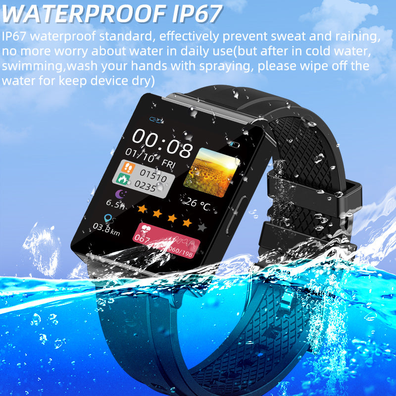 KHS1 Sports Fashion Watch Blood Pressure Blood Glucose NFC Temperature Heart Rate