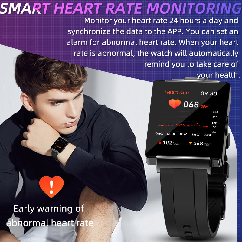 KHS1 Sports Fashion Watch Blood Pressure Blood Glucose NFC Temperature Heart Rate